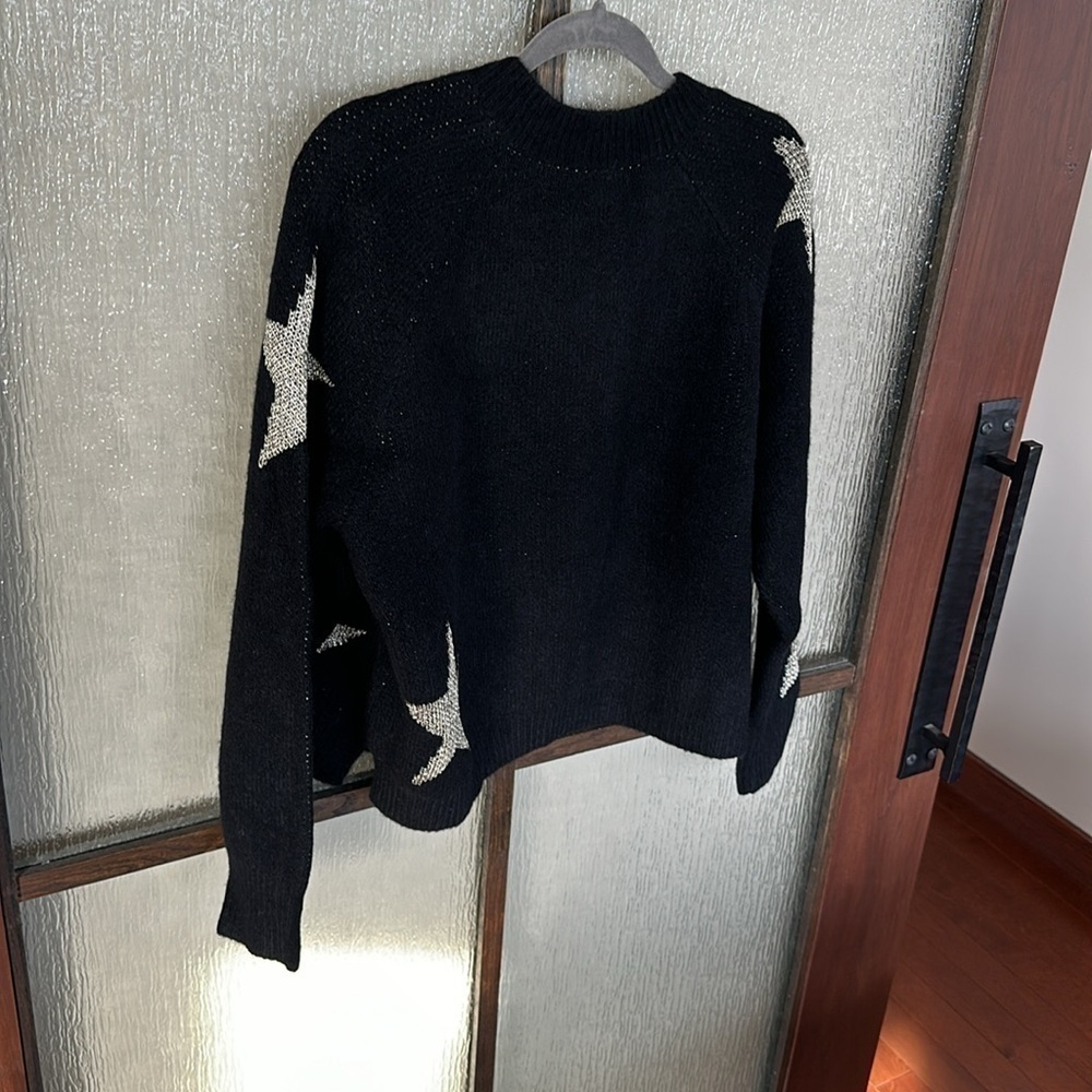 ALLSAINTS Star Wool & Alpaca-Blend Jumper sweater oversized XS fits to Small - Picture 9 of 9